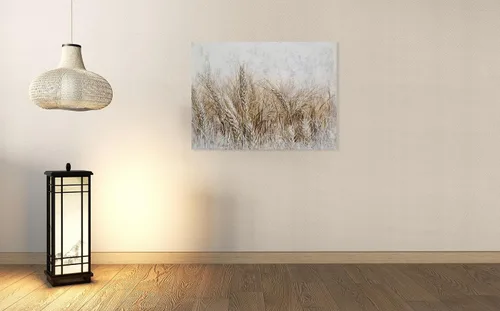 Miniatura 4 de YHSKY ARTS Lienzo de trigo texturizado pintado a mano para decoración rústica de cocina y sala de estar grande