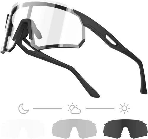 Miniatura 6 de Lentes de ciclismo fotocromáticos, UV400 TR90, marco para equitación, correr, béisbol, pesca, conducción para hombres y mujeres