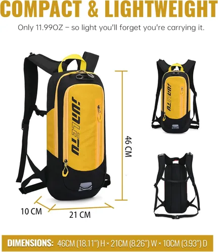 Miniatura 3 de Croogo Paquetes de hidratación,Mochila de hidratación con vejiga de hidratación de 2 litros,Mochila de bicicleta Bolsa impermeable transpirable