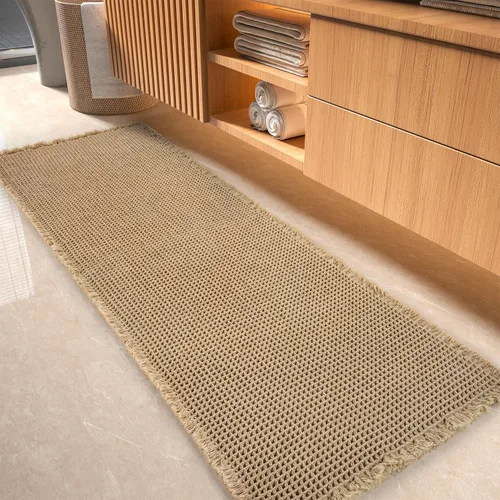 Miniatura 21 de tchdio Tapete de baño con borlas, súper absorbente, antideslizante, ultrasuave, lavable a máquina, con borlas, para el suelo del baño, junto a