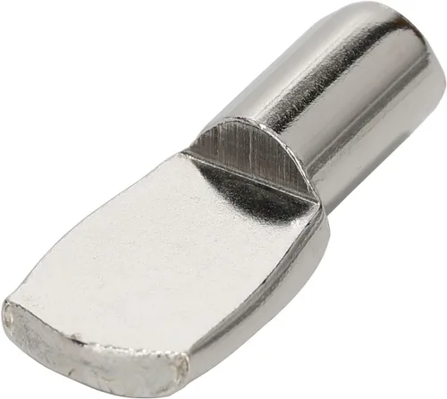 Clavijas de estante de 0.276 in, pasadores de soporte en forma de cuchara para estantes, armarios, muebles, soporte niquelado