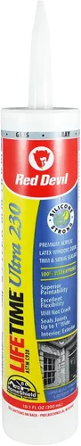 Miniatura 10 de Red Devil 077060 - Sellador de látex elastomérico acrílico ultra premium de por vida, 10.1 onzas, negro, paquete de 1