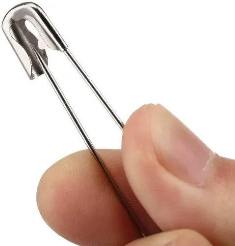 Miniatura 3 de 50 pasadores de seguridad, pasadores de seguridad de 3 pulgadas/2.992 in, acero niquelado de metal, accesorios de costura para ropa de bebé