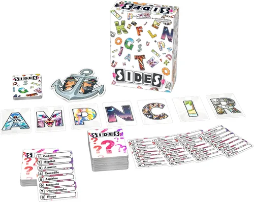 Miniatura 4 de Juego de mesa Sides - Un desafío de adivinación de palabras de sutileza y cooperación, juego de estrategia para niños y adultos, mayores de 10 años
