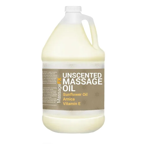 Miniatura 9 de Aceite de masaje de Massage FX - Aceite de semillas de girasol y almendras dulces 100% puro, vitamina E, hiedra, árnica y aloe, sin perfume