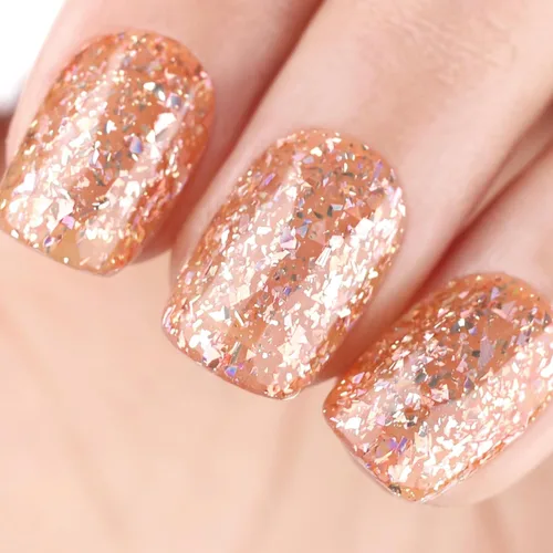 Miniatura 8 de Esmalte de uñas de gel, 1 unidad de 0.5 onzas líquidas, esmalte de uñas de gel rosa transparente colorido con purpurina, esmalte de uñas en gel que