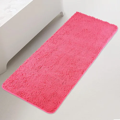 Miniatura 75 de Yeaban Alfombra de pasillo de baño de 24 x 72 pulgadas, antideslizante, alfombra de baño larga de felpilla gruesa, absorbente y lavable, alfombra