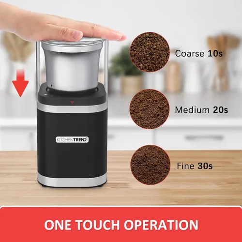 Miniatura 2 de Molinillo eléctrico de granos de café, molinillo de café expreso para uso doméstico con cuenco de acero inoxidable extraíble, capacidad de 12 tazas