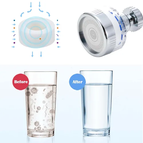 Miniatura 2 de 10 piezas de repuesto de cartucho de filtro de grifo de agua para fregadero, filtro de agua para fregadero, filtro de agua de grifo, elimina cloro
