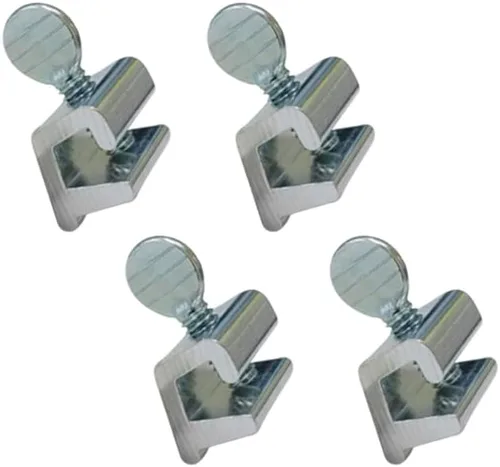 Miniatura 9 de QCAA Cerradura de Seguridad para Ventana Corredera Única Pequeña, Aluminio, Revestimiento Negro, Paquete de 4, Fabricado en Taiwán