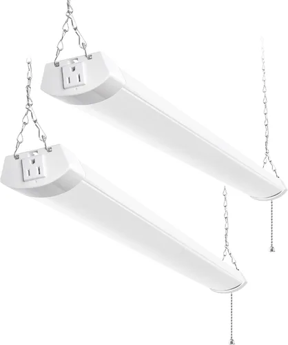 Miniatura 9 de hykolity lámpara de tienda LED de 4 pies, 70 W enchufable, 8000 lm (equivalente a 300 W), 5000 K, lámparas de tienda LED para garajes, talleres