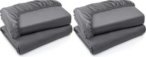 Miniatura 37 de Utopia Bedding Sábana Bajera Completa Ajustada - Sábana de Fondo - Bolsillo Profundo - Microfibra Suave - Resistente al Encogimiento y la Azul Spa