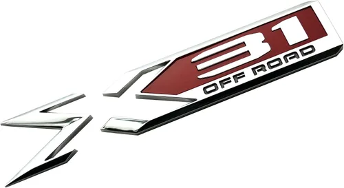 Miniatura 4 de 2 paquetes de emblemas X31 para todo terreno 84682662 Placa de identificación del costado trasero del cuerpo, letra de reemplazo para GMC Sierra
