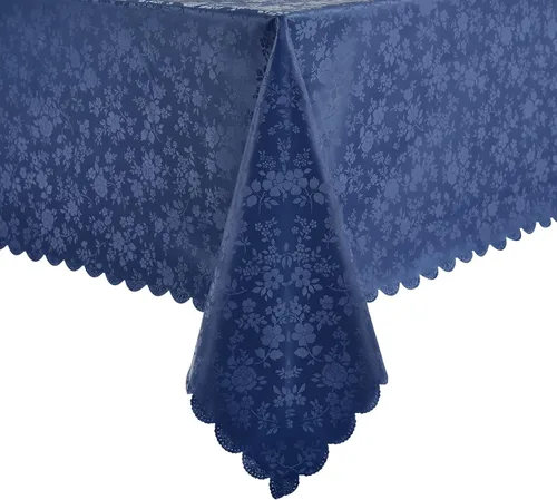 Miniatura 11 de Romanstile Mantel de poliuretano resistente a las manchas y a las arrugas, mantel para comedor/fiesta/camping interior y exterior, lavable, de Flor
