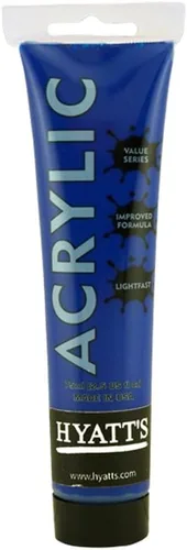 Miniatura 142 de Hyatt's Alizarine - Pintura acrílica carmesí Tubo de pintura acrílica de 2.5 fl oz de grado artístico Secado rápido y pintura no tóxica