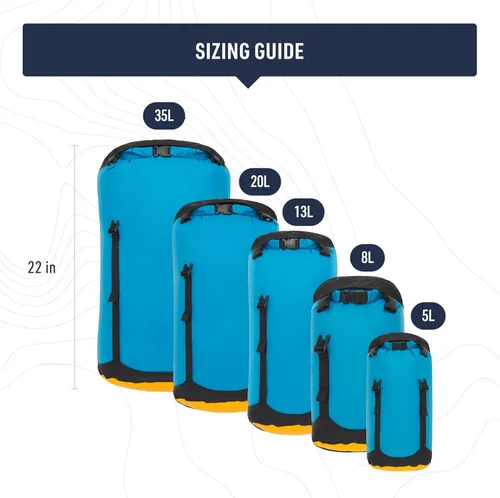 Miniatura 6 de Sea to Summit eVac Bolsa de compresión impermeable, saco de compresión impermeable, 5 litros, gris de alta resistencia talle alto Gris