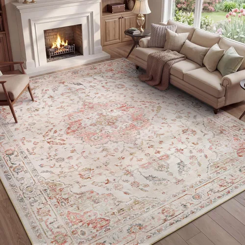 Miniatura 9 de PADOOR Alfombra de pasillo de 2 x 10 pies, suave, beige, lavable, para dormitorio, alfombra larga antideslizante para pasillos, entrada, lavandería