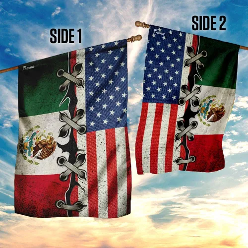 Miniatura 5 de FLAGWIX Banderas mexicanas – Bandera estadounidense LHA758F, bandera de casa (29.5 x 39.5 pulgadas) – Banderas de jardín de casa de Estados Unidos