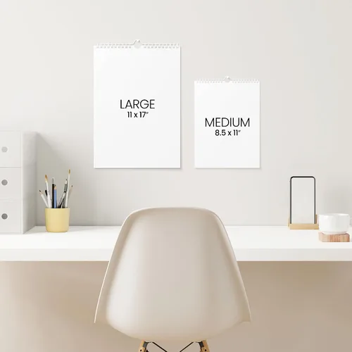 Miniatura 6 de Karto Calendario de pared 2026 – Vertical de 8.5 x 11 pulgadas, de enero de 2026 a junio de 2027 – Aumenta tu productividad y fácil planificación