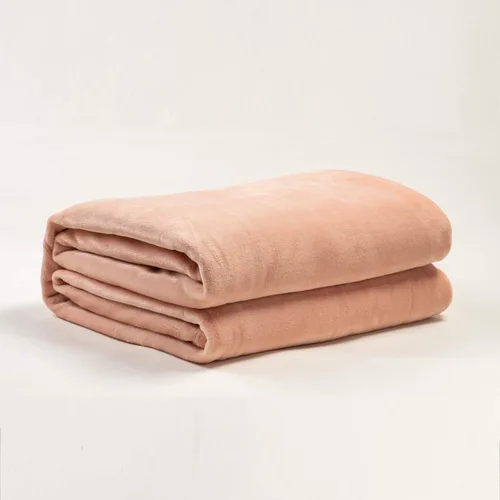 Miniatura 4 de Manta de franela de forro polar, tamaño rosa rubor, para todas las estaciones, ligera, acogedora, súper suave, de lujo para sofá o cama