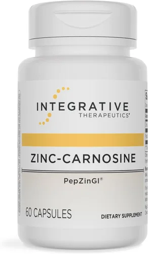 Integrative Therapeutics Zinc-Carnosine - Apoyo para la salud digestiva y del intestino* - Suplemento para el tracto gastrointestinal - Vegano, sin