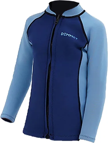 Miniatura 10 de Traje de neopreno para niños, chaqueta superior de neopreno de 0.059 in/0.118 in para niños, manga larga, camisa de neopreno para niños y niñas