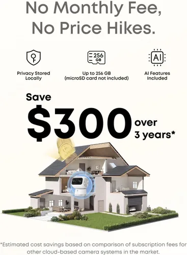 Miniatura 6 de eufy Security Cámara Interior S350, Cámaras Duales, Cámara de Seguridad 4K UHD con Zoom 8×, Cámara 360°, Monitor de Bebé, Cámara para Mascotas