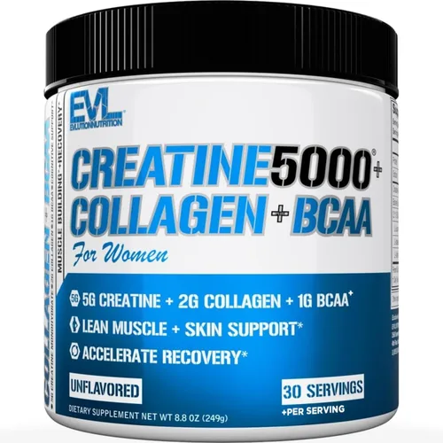 Miniatura 9 de Evlution Nutrition Creatine 5000 - Apoya una recuperación más rápida, crecimiento muscular magro y rendimiento - Polvo antes y después del Sin sabor.