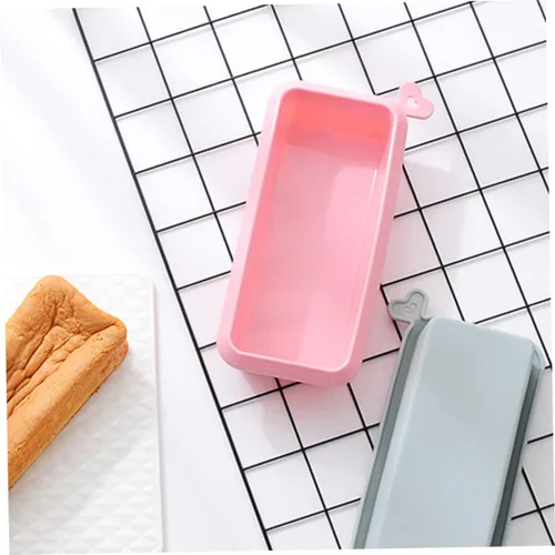 Miniatura 6 de Rectangular Silicone Cake Mold Non-stick Household Baking Loaf Pan for Toast Bread DIY Cakes Easy Clean Pink