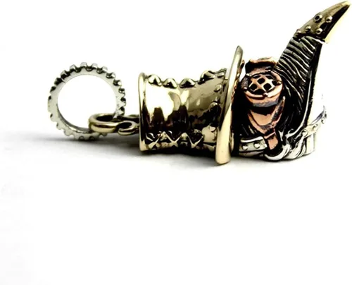 Miniatura 4 de Colgante de plata de ley 925 de COSUMOSU Steampunk Plague Doctor Bird Beak Mask