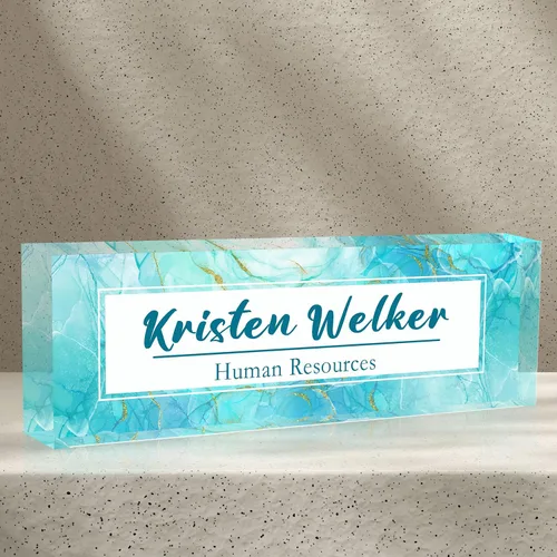 Miniatura 25 de Placa de nombre personalizada para escritorio de oficina, placas de nombre personalizadas para escritorios, placa de identificación personalizada