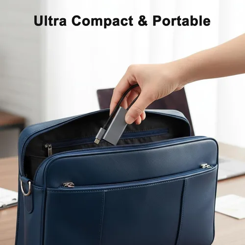 Miniatura 7 de Adaptador USB C a Ethernet, concentrador de red portátil de 1 Gigabit, 10/100/1000 Mbps, adaptador de Internet USB 3.0 a RJ45 compatible con laptop