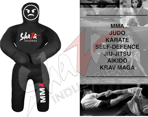Miniatura 2 de Shaza Grappling - Maniquí de lucha para niños para fitness y entrenamiento, postura, golpe y lanzamiento de 39.4 in. Maniquí de boxeo para MMA