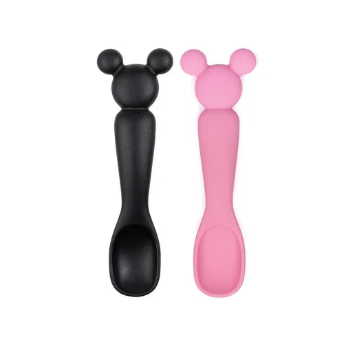 Miniatura 13 de Bumkins Juego de utensilios para bebé, cucharas de entrenamiento de silicona para sumergir, punta suave, autoalimentación, masticar, destete LED