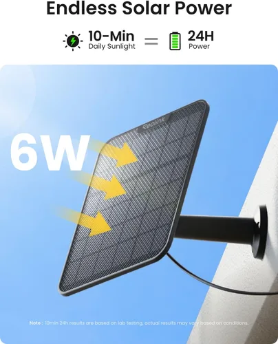 Miniatura 5 de REOLINK Argus 4 Pro Negro, cámaras de seguridad solar inalámbricas para exteriores de 4K de doble lente 180°, visión nocturna ColorX de 8MP