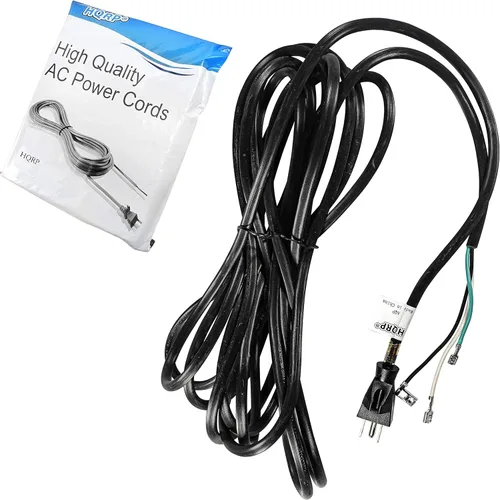 HQRP Cable de alimentación de CA compatible con el limpiador de alfombras Hoover SteamVac F5915900 F5915905 F5917900 F5918900 FH50045 Aspiradora