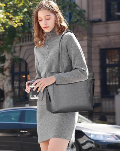 Miniatura 3 de Over Earth Bolso de hombro de cuero PU para mujer, bolso de trabajo casual