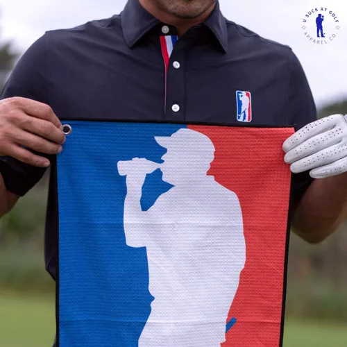 Miniatura 4 de U Suck at Golf Divertida toalla de golf para hombre, microfibra súper absorbente, secado rápido, textura de gofre e impresiones de diseño único