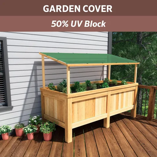 Miniatura 8 de Coolaroo Tela de sombra de jardín con 50% de bloqueo UV para plantas, tela transpirable resistente al desgarro para invernaderos, plántulas y Verde