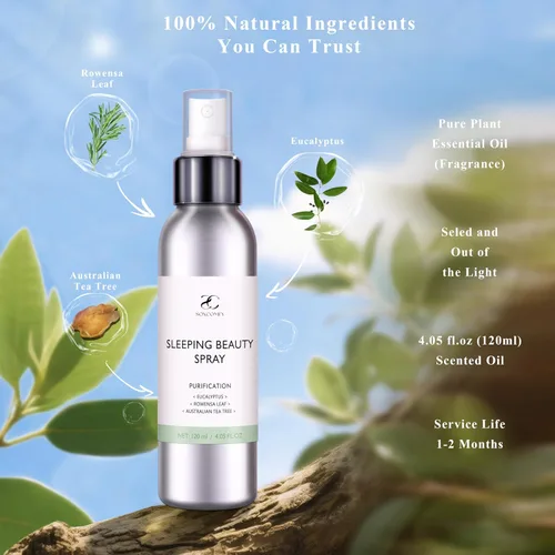 Miniatura 4 de Pillow and Linen Mist, espray de fragancia de tela de 4.05 onzas líquidas para almohadas, sábanas, toallas, ropa y textiles para el hogar, eucalipto