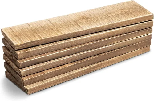 Bright Creations Tableros de madera para estantes, 3.5 x 12 x 0.5 pulgadas, paquete de 6 unidades de madera recuperada, manualidades y tablones de