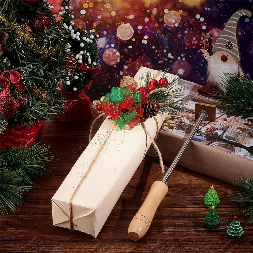 Miniatura 5 de OLYCRAFT Caja de Madera Sin Terminar - Caja de Almacenamiento Rectangular de Lápices de Bambú de 12x2.2x1.8 Pulgadas con Tapa con Bisagras y Cierre