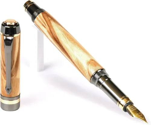 Miniatura 23 de Elite – Bolígrafo de punta rodante, color amarillo de metal de pistola caja Elder Yellow Box Elder