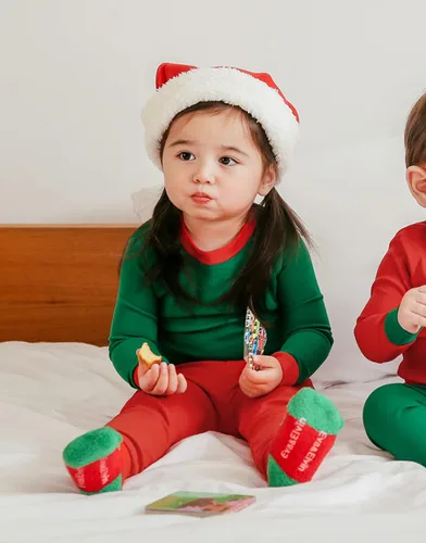 Miniatura 33 de VAENAIT BABY Infant Toddler Kids Adult Couple Family Matching Women Men Christmas Pjs Xmas Holiday Buffalo Plaid Pajama Set