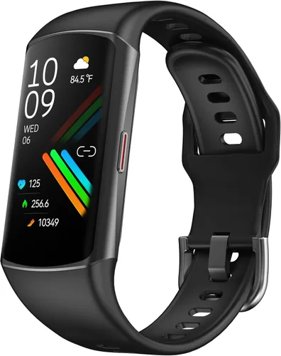 Reloj inteligente Monitor de actividad física con monitor de frecuencia cardíaca 24/7, oxígeno en sangre, presión arterial, seguimiento del sueño,
