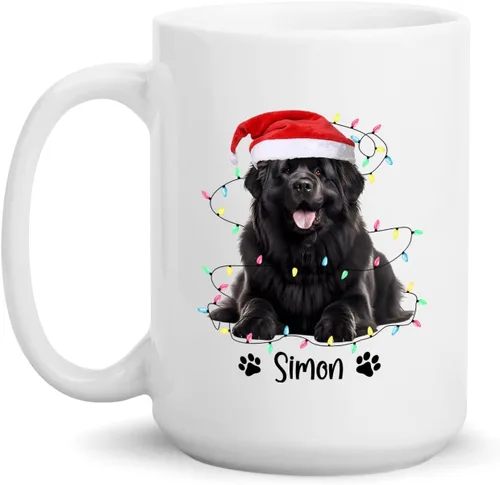 Miniatura 18 de Taza personalizada de Alaskan Malamute – Taza de café personalizada con nombre para los amantes de los perros – Regalo de cerámica de Navidad