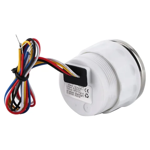 Miniatura 8 de KIMISS 2.047 in 6000RPM LCD tacómetro medidor para motocicleta auto motor fuera de borda, construcción ry, medidor digital RPM con contador