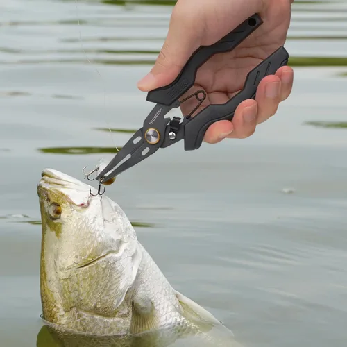 Miniatura 6 de TRUSCEND - Alicates de pesca con cerradura prácticos con mango ergonómico innovador, herramienta de pesca resistente a la corrosión del agua salada