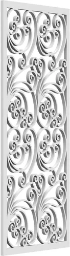 Miniatura 117 de 9 3/8"W x 24 3/8"H x 1/4"T Marilla Decorativos Paneles de Pared de Madera Calado, Abedul
