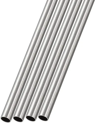Miniatura 20 de METALLIXITY Tubo de acero inoxidable 304 (0.039 in de diámetro x 0.006 in de alto x 11.811 in de largo), 4 piezas, tubo recto, para muebles